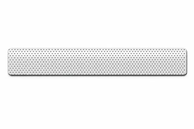 Perforated  White 25mm colour sample